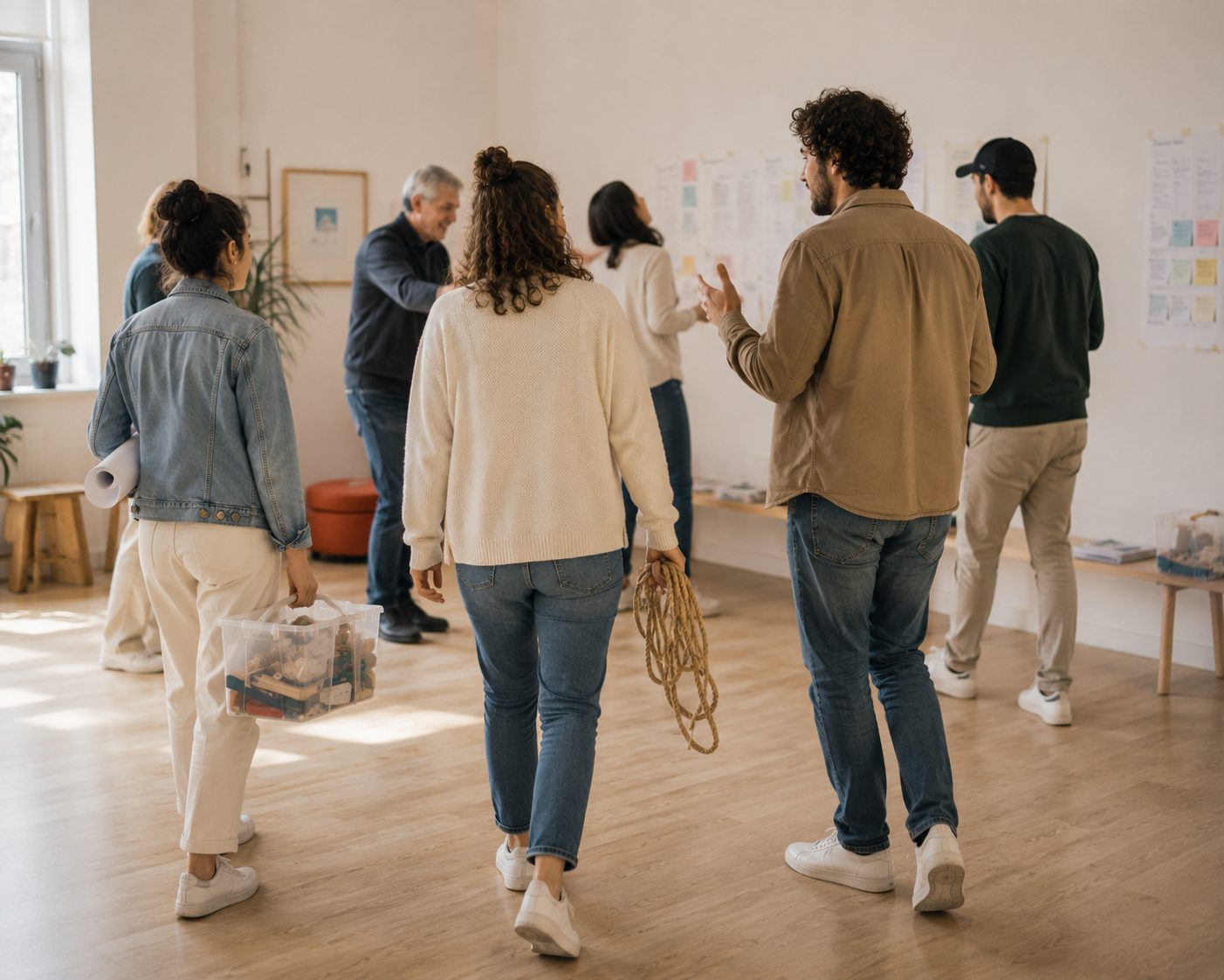 Gruppe entwickelt gemeinsam ein passendes Format für einen individuellen Entwicklungsprozess.